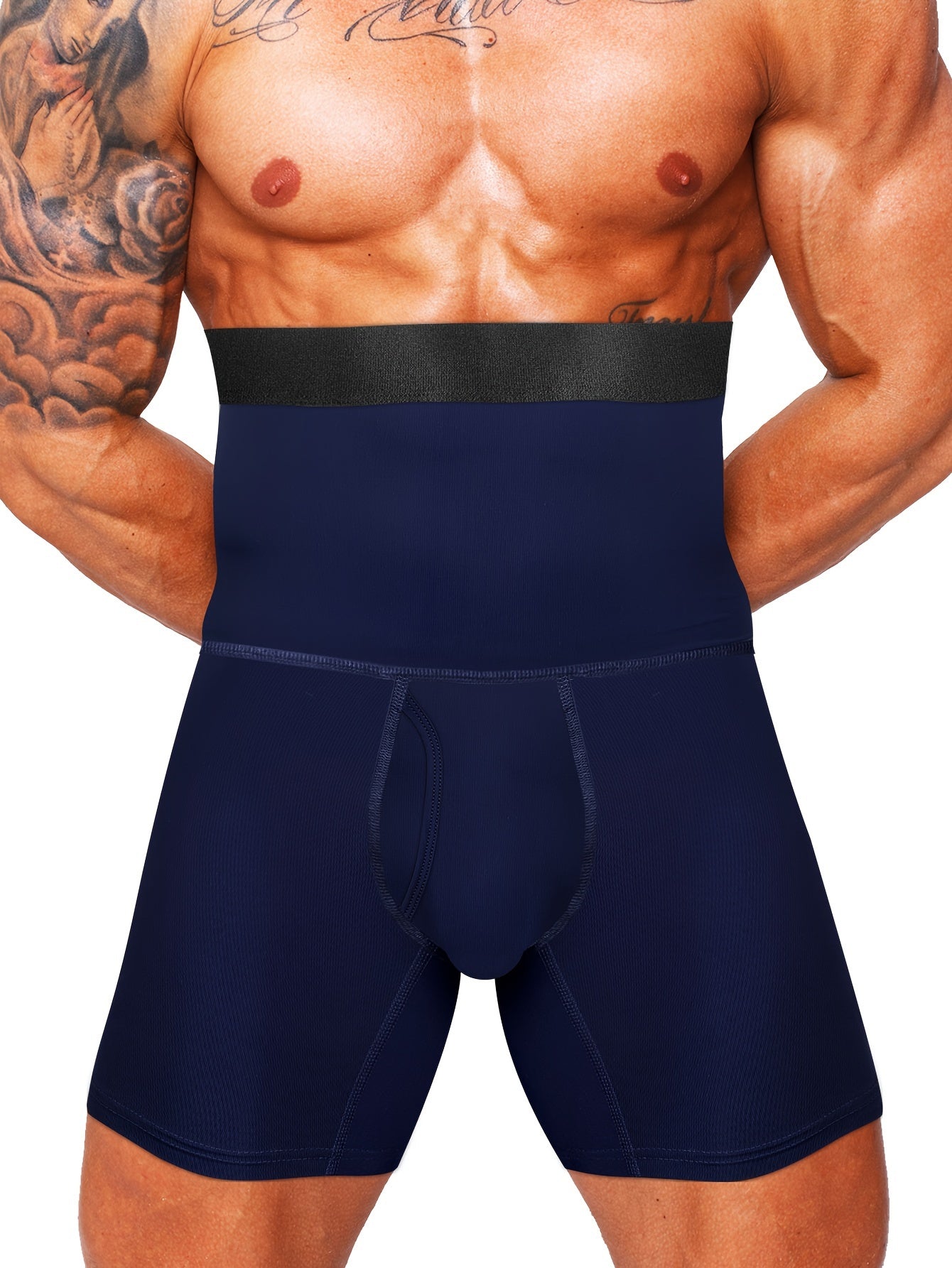 Men's Ultimate Slimming Shapewear: High Waist Tummy Control Bodysuit for a Sleek Look