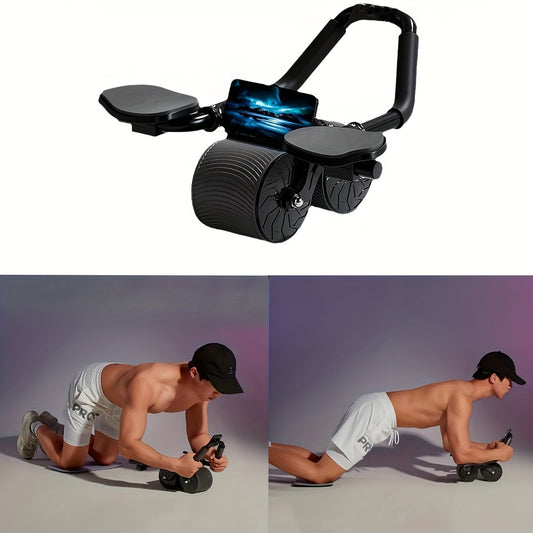 CoreMaster Pro: Automatic Rebound Ab Roller with Elbow Support