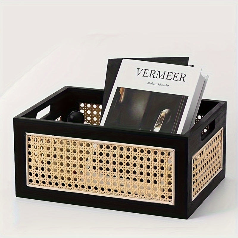 Rattan- Woven Storage Organizer