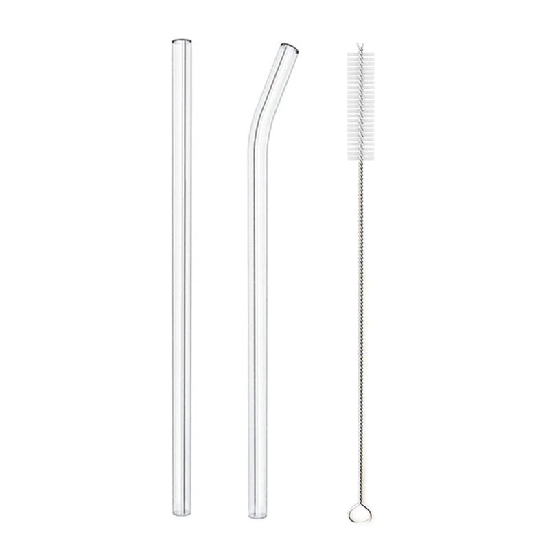 20cm Glass Smoothie Straw