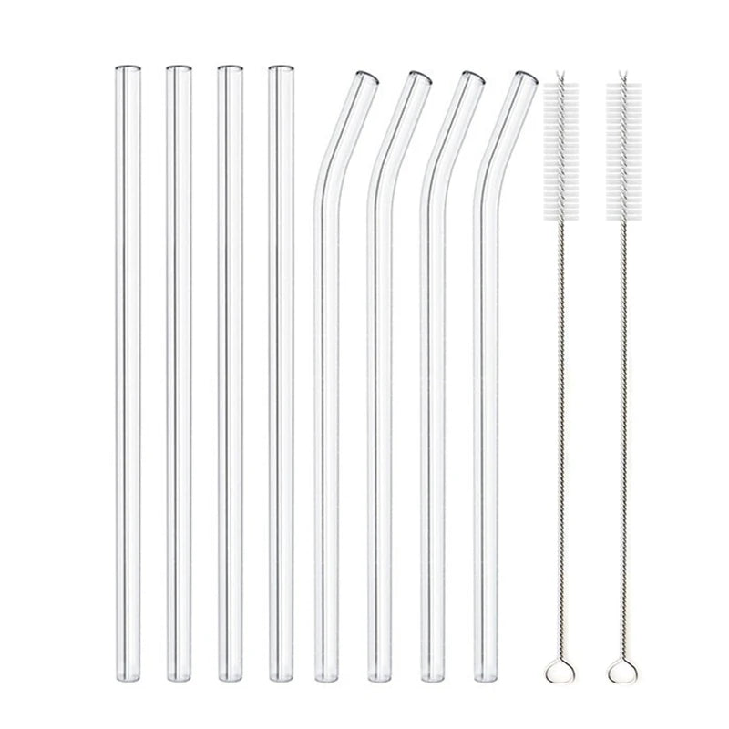 20cm Glass Smoothie Straw