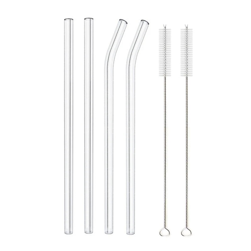 20cm Glass Smoothie Straw