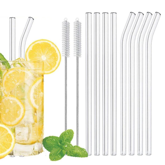 20cm Glass Smoothie Straw