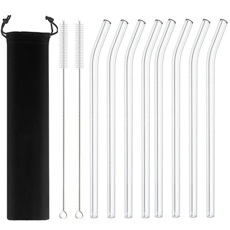 20cm Glass Smoothie Straw