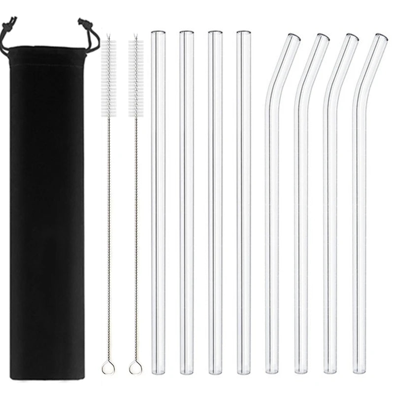 20cm Glass Smoothie Straw