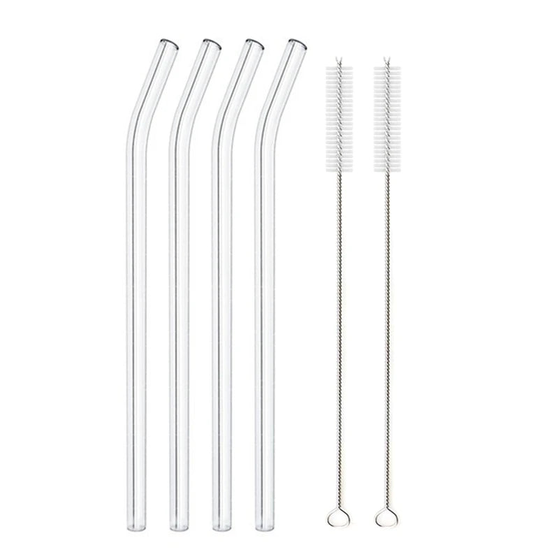 20cm Glass Smoothie Straw