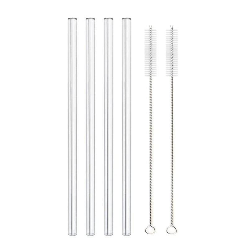 20cm Glass Smoothie Straw