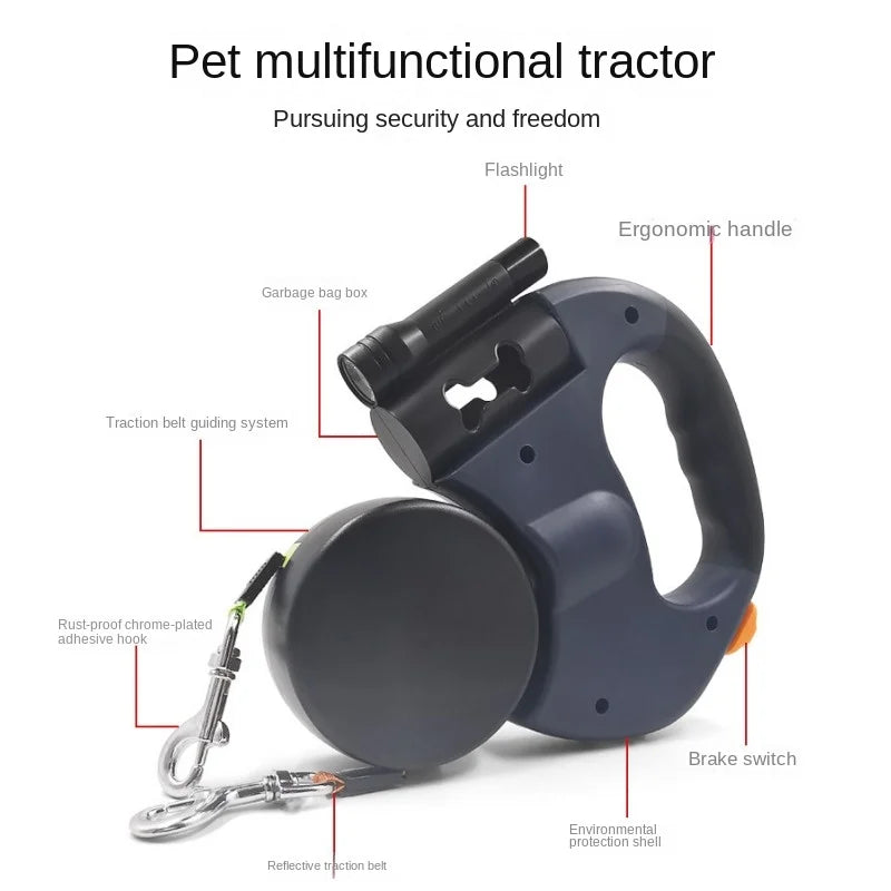 TwinTails Retractable Leash