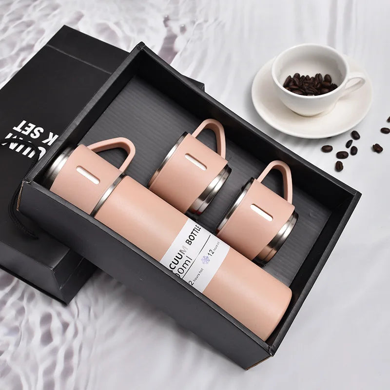 500ML Stainless Steel Flask Gift Set