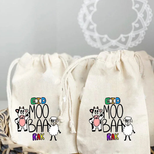 5pcs Eid Mubarak  gift bag