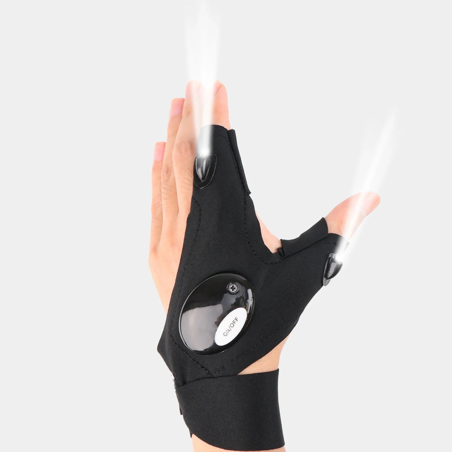 GlowGrip LED Fingerless Gloves