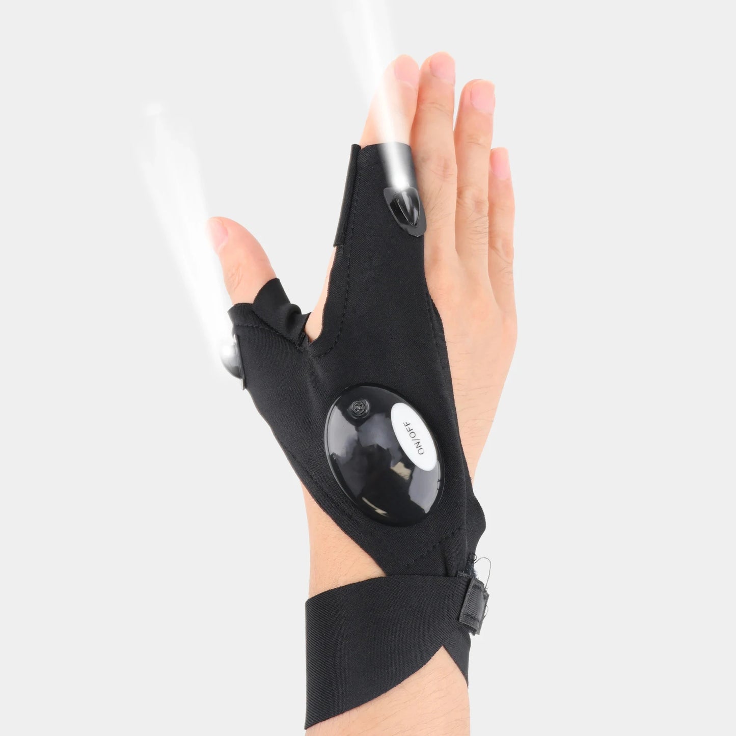 GlowGrip LED Fingerless Gloves