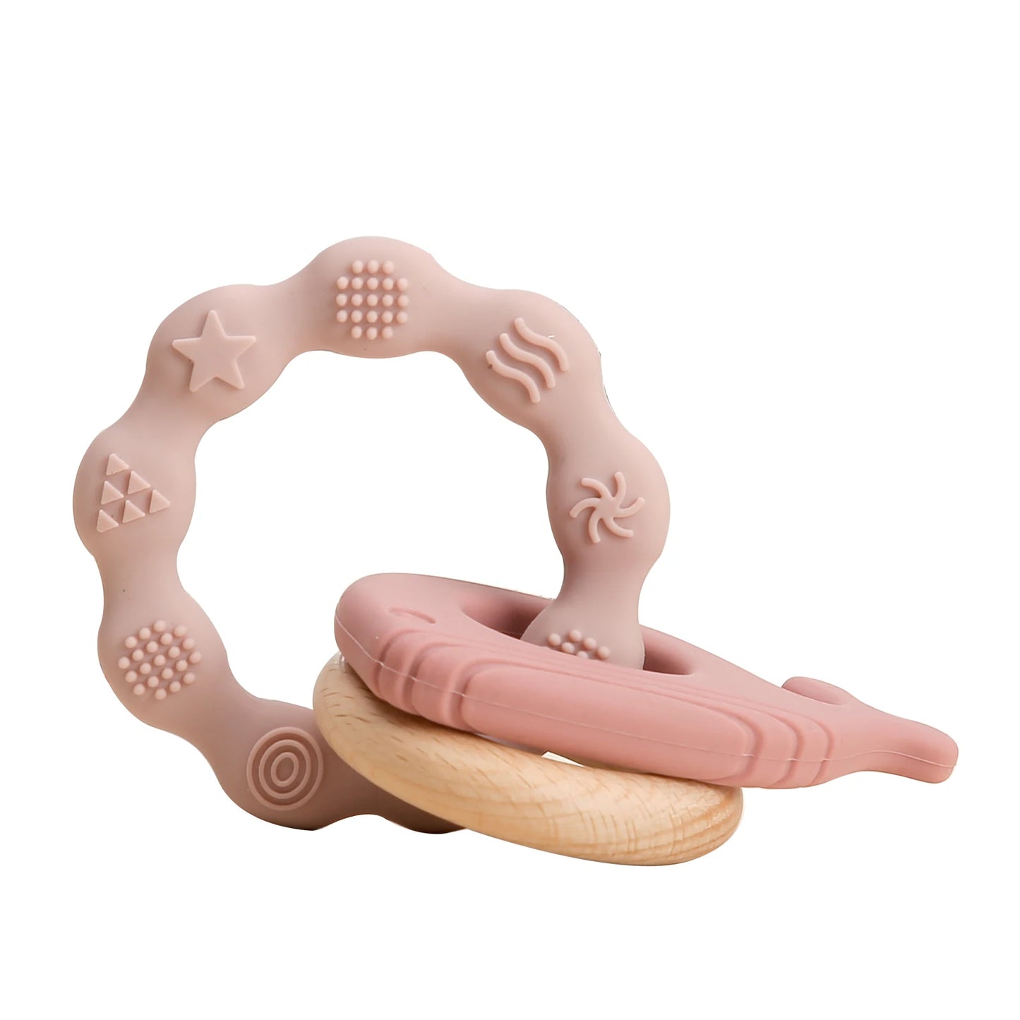 Baby Crochet Rattle Wooden Teether