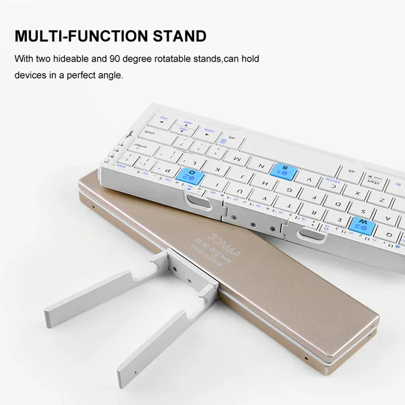 Ultra-Portable Bluetooth Keyboard with Built-in Stand