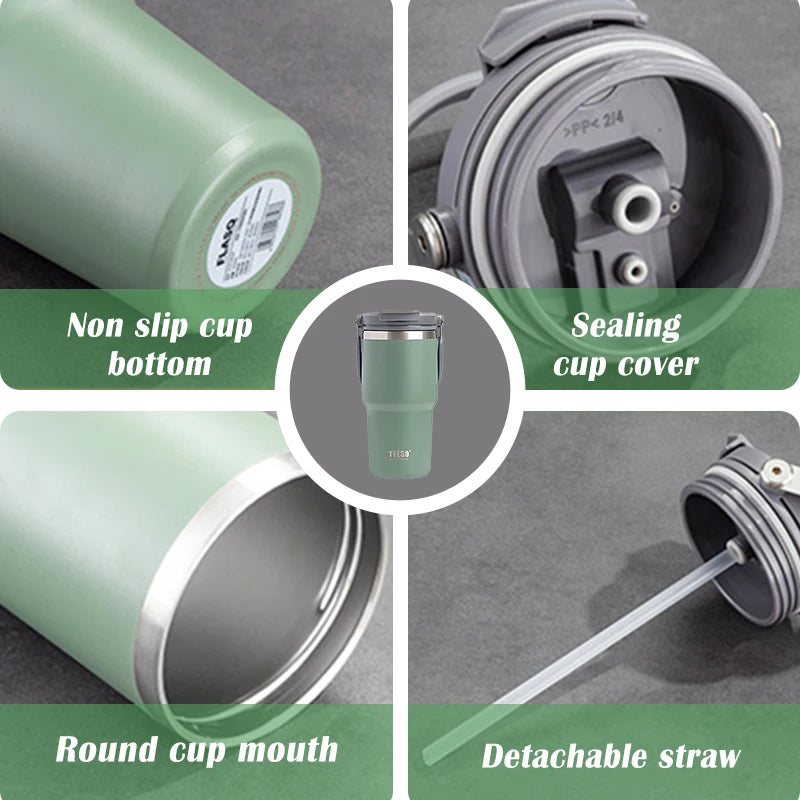 Insulated Travel Mug - Leakproof & Stainless Steel