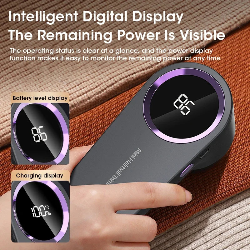 SmartLint Pro: Ultimate Electric Fabric Shaver with LED Display