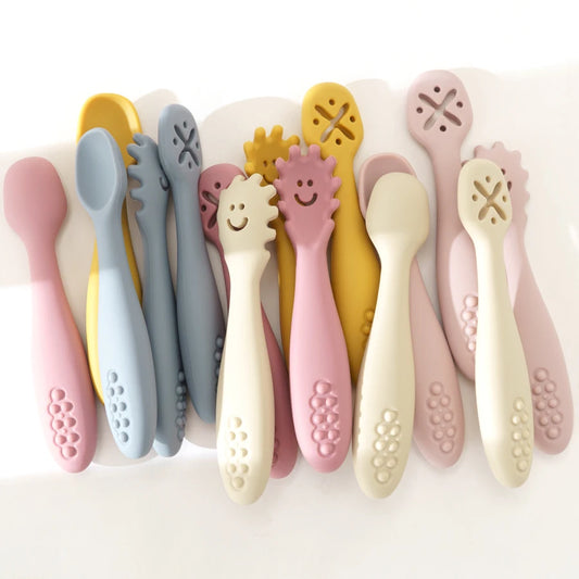 Cute Baby Learning Spoons