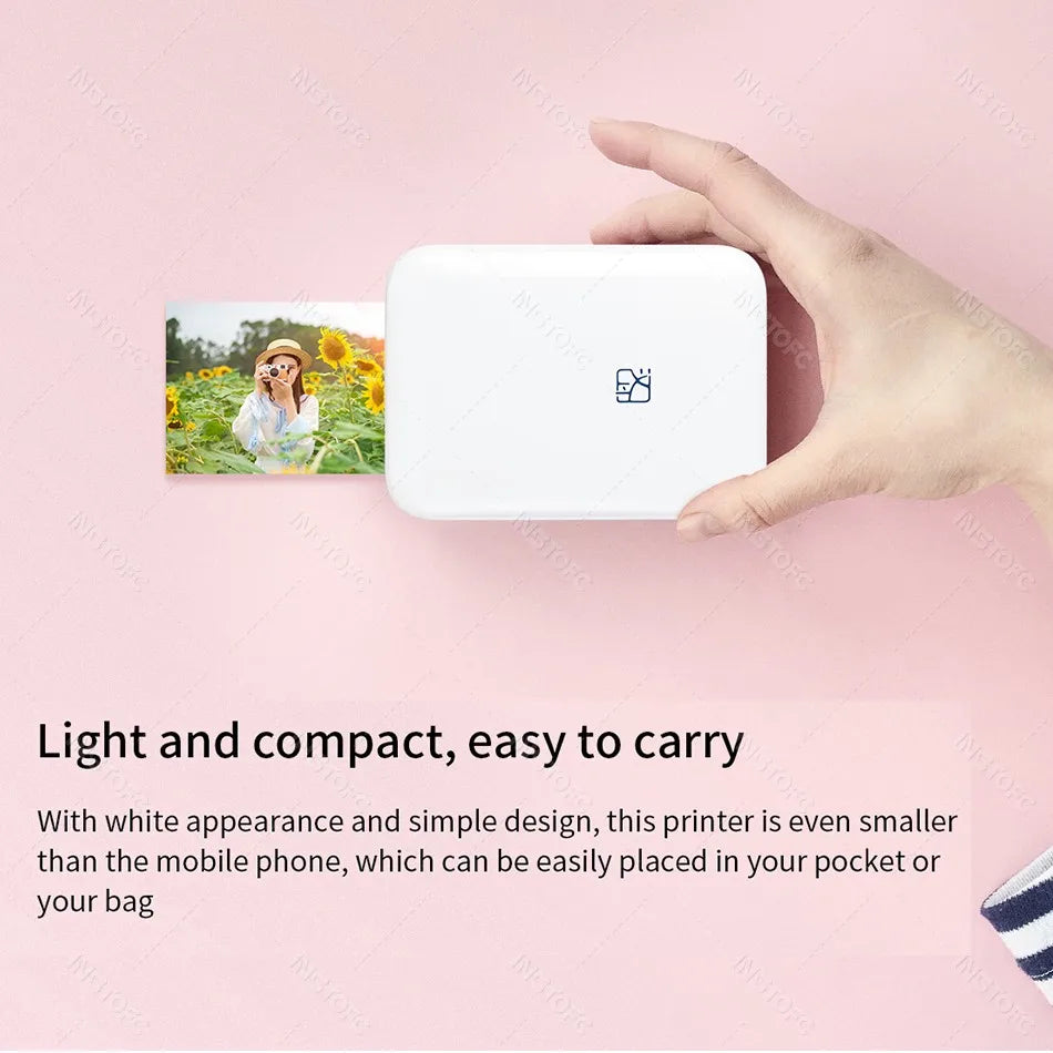 Pocket-Sized Bluetooth 2x3 Sticky-Backed Photo Printer