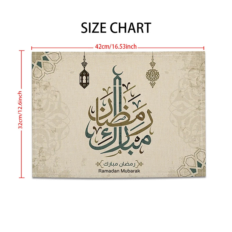 42x32cm Ramadan Linen Placemat