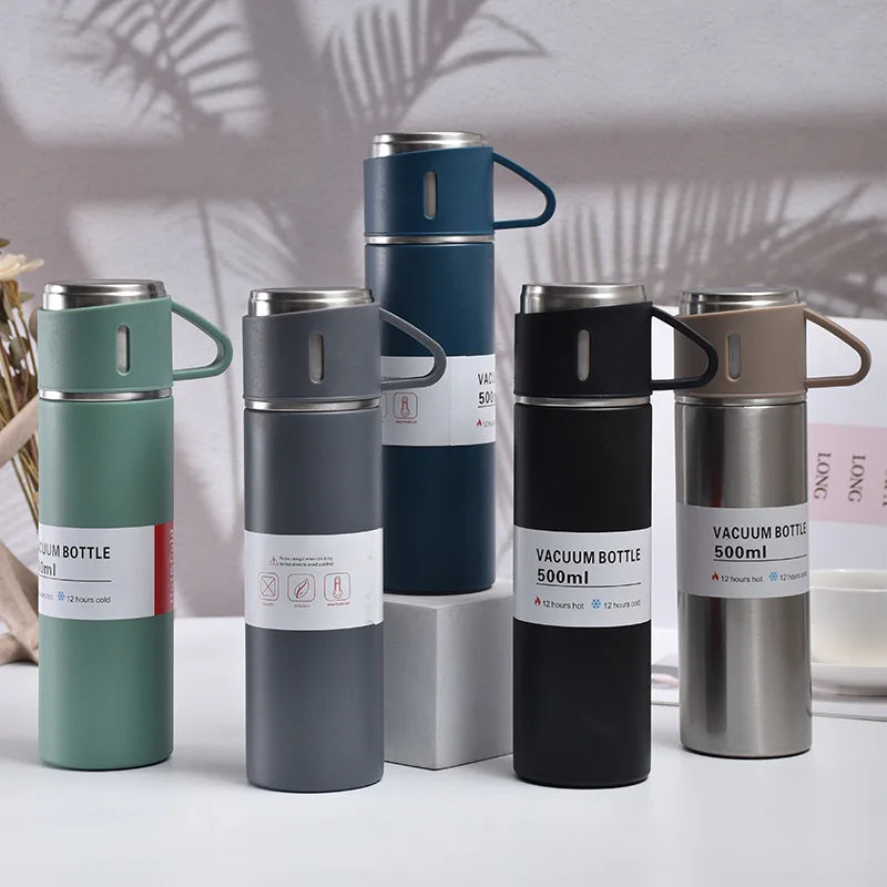 500ML Stainless Steel Flask Gift Set