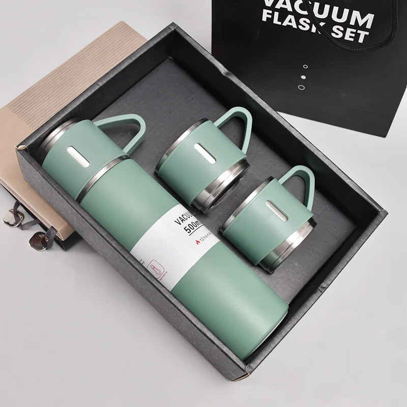 500ML Stainless Steel Flask Gift Set