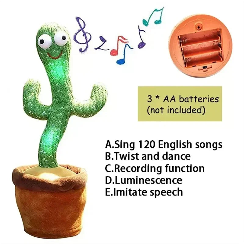 Children Xmas Gifts Dancing Talking Cactus