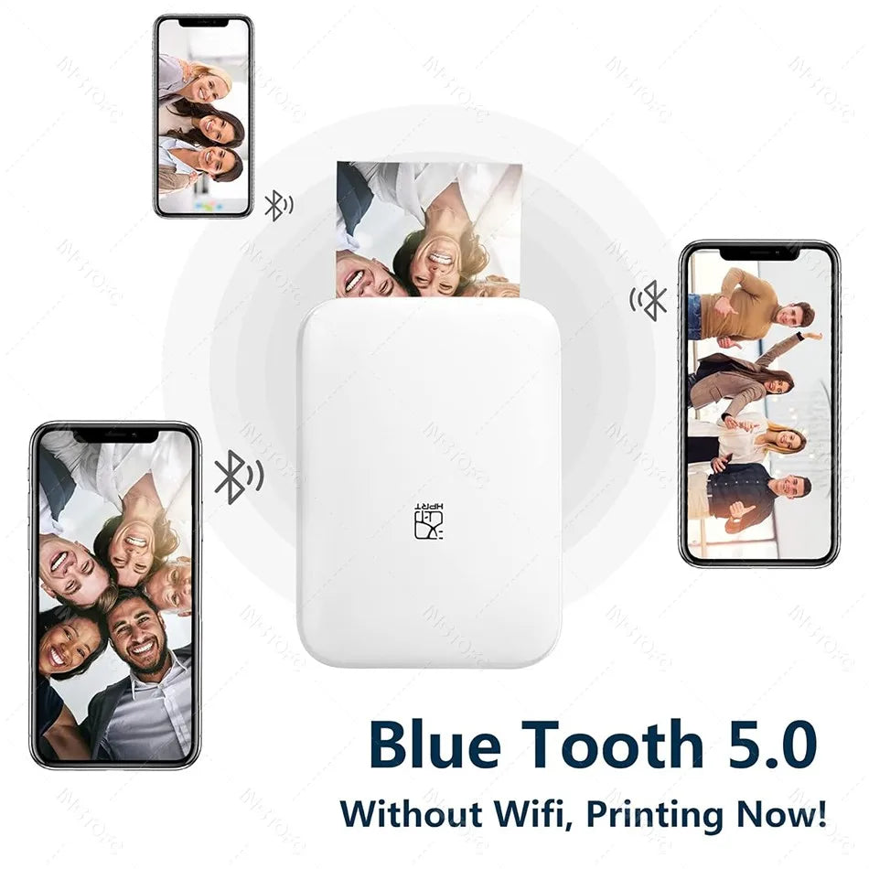 Pocket-Sized Bluetooth 2x3 Sticky-Backed Photo Printer