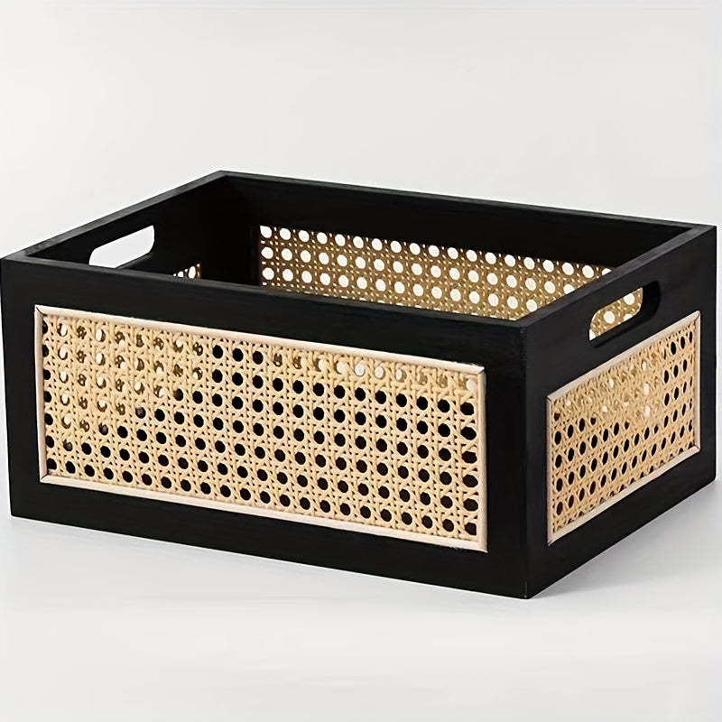 Rattan- Woven Storage Organizer